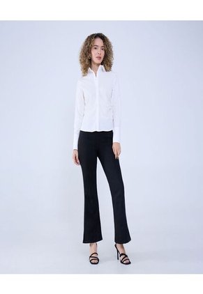 Camisa Para Mujer Manga Larga Color Crudo Marca Ostu #40010279