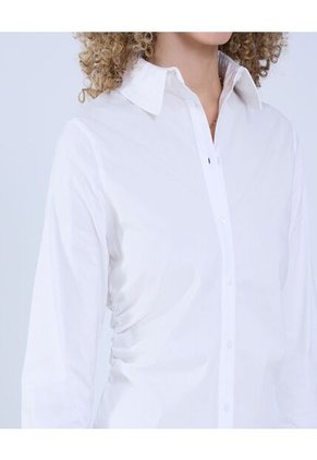 Camisa Para Mujer Manga Larga Color Crudo Marca Ostu #40010279