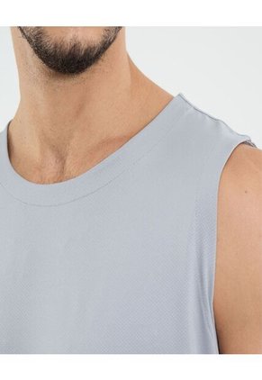 Camiseta Para Hombre Manga Sisa Cuello Redondo Color Gris Marca Ostu #60091607