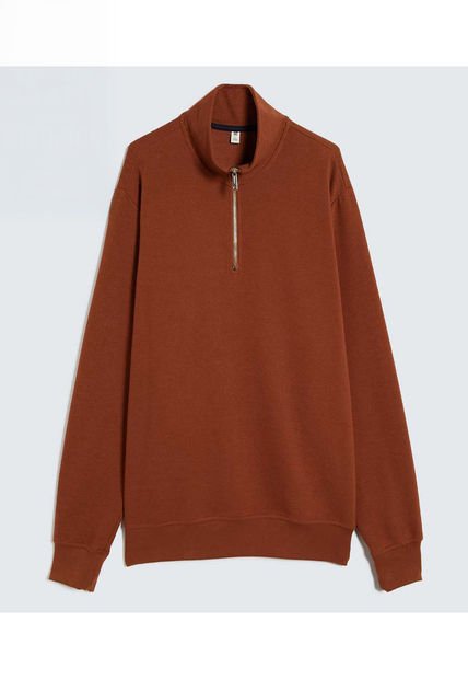 Buzo Para Hombre Zipper Color Terracota Marca Ostu #60060479