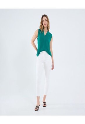Blusa Para Mujer Manga Sisa Color Verde Marca Ostu #40121146