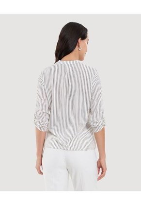 Blusa Para Mujer Manga 3/4 Color Crudo Marca Ostu #40121155