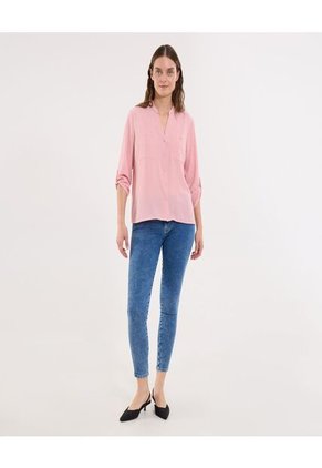 Blusa Para Mujer Manga 3/4 Color Rosado Marca Ostu #40121152
