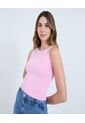 Camiseta Para Mujer Crop Top Manga Sisa Color Rosa Marca Ostu #40092329 de Ostu
