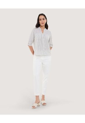 Blusa Para Mujer Manga 3/4 Color Crudo Marca Ostu #40121155