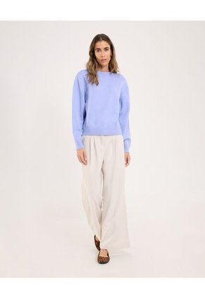 Saco Para Mujer Cuello Redondo Color Azul  Marca Ostu #40330077