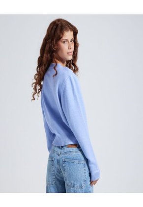 Saco Para Mujer Cuello Redondo Color Azul  Marca Ostu #40330077