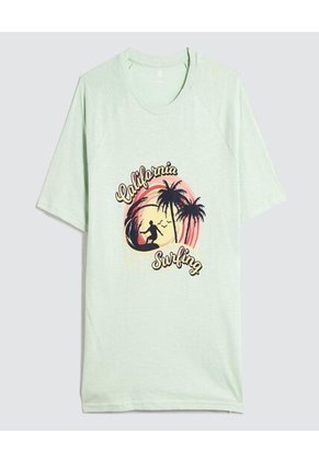 Camiseta Para Hombre Manga Corta Color Verde  Marca Ostu #60091247