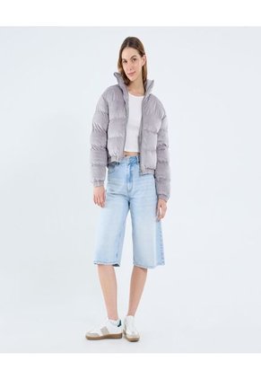 Chaqueta Para Mujer Acolchada Color Gris Marca Ostu #40080239