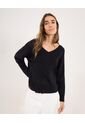 Saco Para Mujer Cuello V Color Negro Marca Ostu #40330078 de Ostu