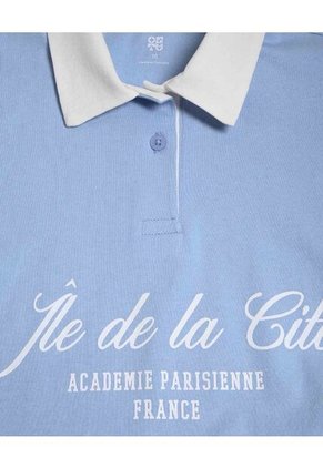 Camiseta Para Niña Manga Corta Color Azul Marca Ostu #90090223