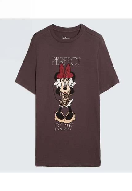 Camiseta Para Mujer Manga Corta Cuello Redondo Color Gris  Marca Ostu #40092482