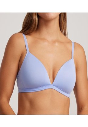 Brasier Para Mujer Copa Triangular Color Azul  Marca Ostu #40830014
