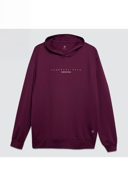 Buzo Para Hombre Hoodie Color Vino Marca Ostu #60060326