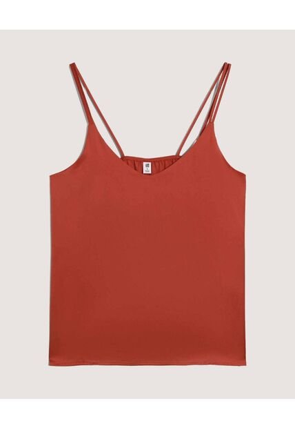 Blusa  Para Mujer Manga Sisa Color Terracota Marca Ostu #40121299