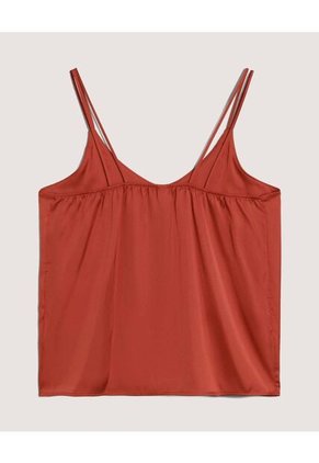 Blusa  Para Mujer Manga Sisa Color Terracota Marca Ostu #40121299