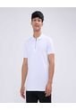 Polo Para Hombre Cuello Tejido Sin Bolsillo Color Blanco Marca Ostu #60110699 de Ostu