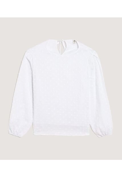Blusa Para Mujer Manga 3/4 Color Blanco Marca Ostu #40121208