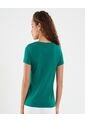 Camiseta Para Mujer Manga Corta Cuello Redondo Color Verde Marca Ostu #40092425 de Ostu