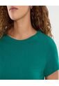 Camiseta Para Mujer Manga Corta Cuello Redondo Color Verde Marca Ostu #40092425 de Ostu