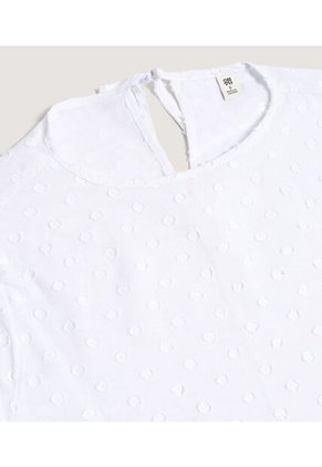 Blusa Para Mujer Manga 3/4 Color Blanco Marca Ostu #40121208