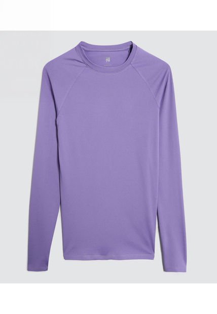 Camiseta Para Mujer Manga Larga Color Lila  Marca Ostu #40092084