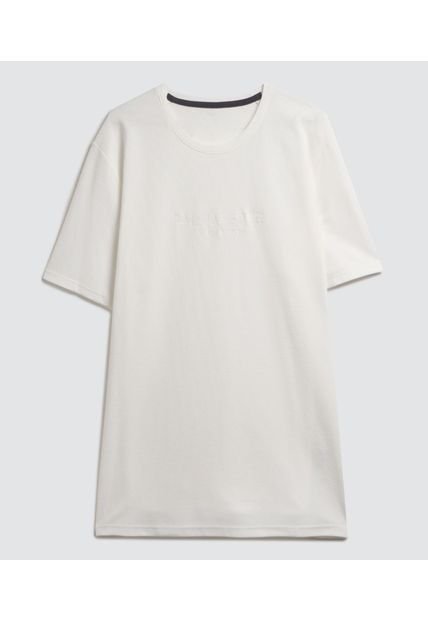 Camiseta Para Hombre Manga Corta Color Crema Marca Ostu #60091341