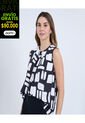 Blusa Para Mujer Manga Sisa Color Negro Marca Ostu #40121135 de Ostu