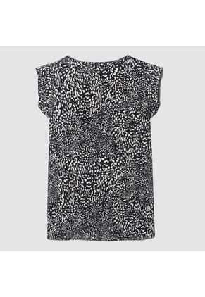 Blusa Para Mujer Manga Sisa Color Negro Marca Ostu #40120936