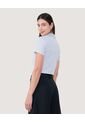 Polo Para Mujer Manga Corta Color Gris Claro Marca Ostu #40110171 de Ostu