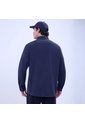 Camisa Para Hombre Manga Larga Con Bolsillo Color Azul  Marca Ostu #60010764 de Ostu