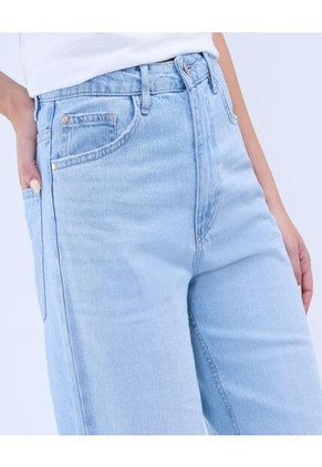 Jean Para Mujer Culotte Color Azul Claro Marca Ostu #40160532