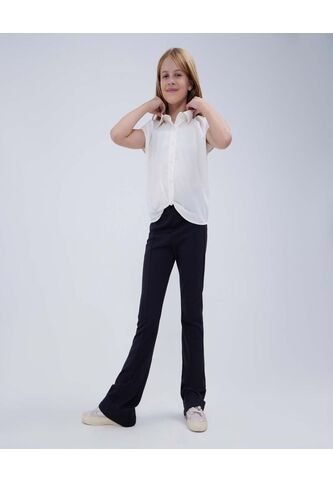 Leggins Para Niña Largo Color Negro Marca Ostu #90230103 Ostu