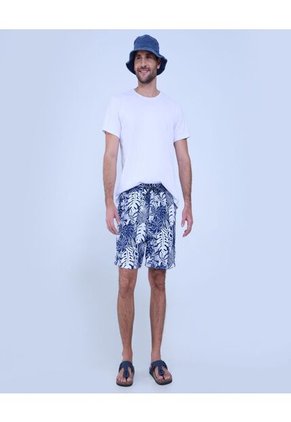 Ropa De Playa Para Hombre Pantaloneta De Baño Corta Color Azul Marca Ostu #60270042