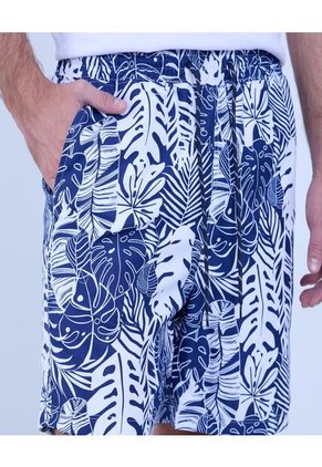 Ropa De Playa Para Hombre Pantaloneta De Baño Corta Color Azul Marca Ostu #60270042