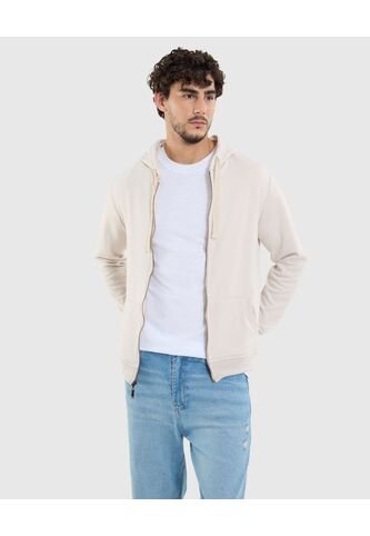 Buzo Para Hombre Zipper Color Beige Marca Ostu #60060437 Ostu