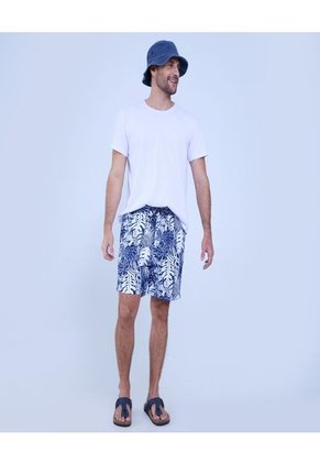 Ropa De Playa Para Hombre Pantaloneta De Baño Corta Color Azul Marca Ostu #60270042