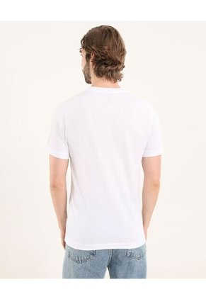 Camiseta Para Hombre Manga Corta Cuello V Color Blanco Marca Ostu #60091683