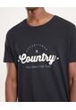 Camiseta Para Hombre Manga Corta Cuello Redondo Color Negro Marca Ostu #60091707 de Ostu