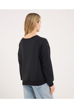 Buzo Para Mujer Cuello Redondo Color Negro Marca Ostu #40060433