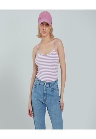 Top Para Mujer Top Color Morado Marca Ostu #40220313 Ostu