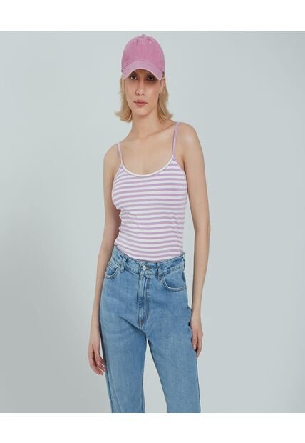 Top Para Mujer Top Color Morado Marca Ostu #40220313