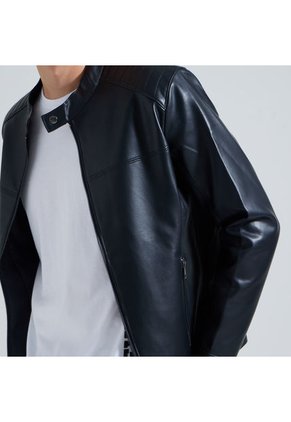 Chaqueta Hombre Ostu Pu Negro Poliéster 60080110-10