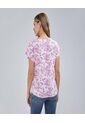 Blusa Para Mujer Manga Corta Color Rosado  Marca Ostu #40121004 de Ostu