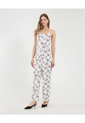 Enterizo Para Mujer Manga Sisa Color Crudo Marca Ostu #40320128