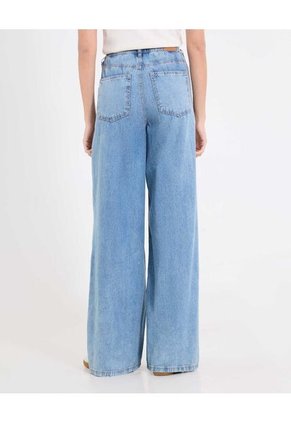 Jean  Para Mujer Wide-Leg Color Azul Marca Ostu #40160636