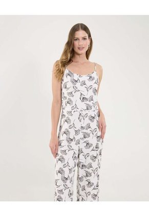 Enterizo Para Mujer Manga Sisa Color Crudo Marca Ostu #40320128