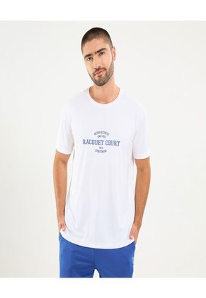 Camiseta Para Hombre Manga Corta Cuello Redondo Color Blanco Marca Ostu #60091626