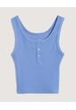 Camiseta  Para Mujer Crop Top Manga Sisa Color Azul Marca Ostu #40092691 de Ostu