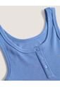 Camiseta  Para Mujer Crop Top Manga Sisa Color Azul Marca Ostu #40092691 de Ostu